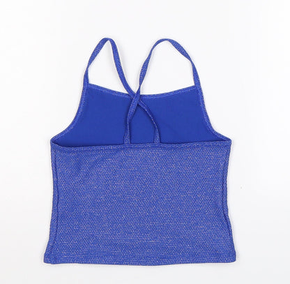 Marks & Spencer Girls Blue   Basic Tank Size 7-8 Years
