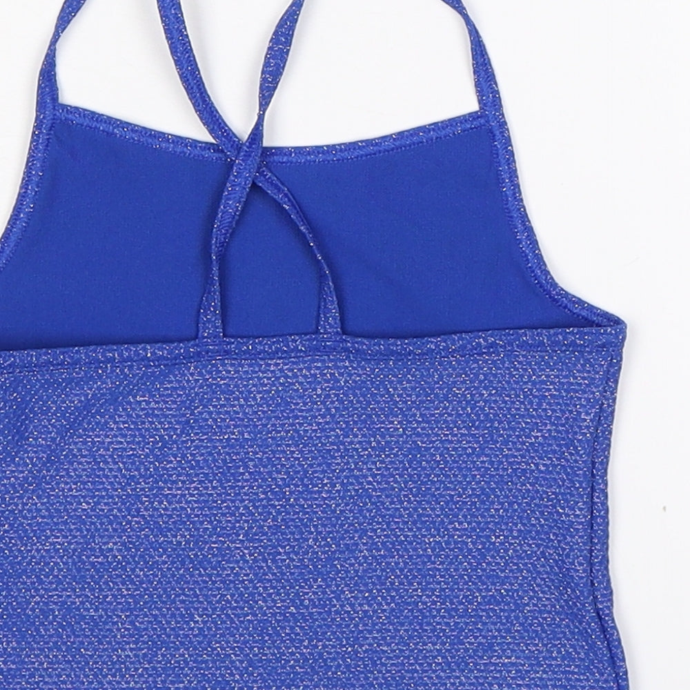 Marks & Spencer Girls Blue   Basic Tank Size 7-8 Years