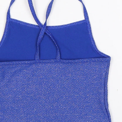 Marks & Spencer Girls Blue   Basic Tank Size 7-8 Years