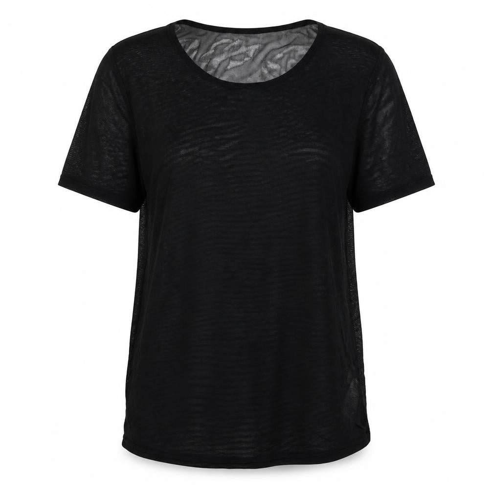 Womens UK Size 10 New Look Black Basic T-Shirt