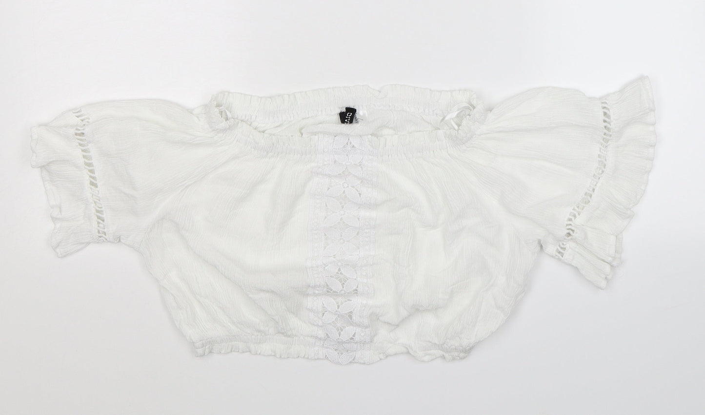 Womens UK Size 10 Divided White Basic Blouse