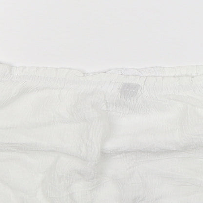 Womens UK Size 10 Divided White Basic Blouse