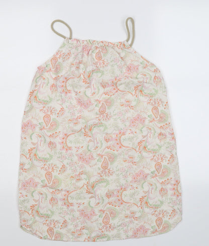 NEXT Girls White Floral  Tank Dress  Size 12 Years