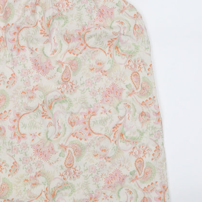 NEXT Girls White Floral  Tank Dress  Size 12 Years