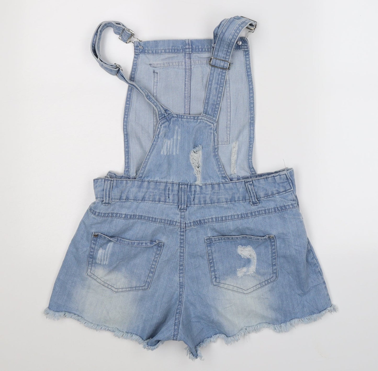 Select Womens Blue  Denim Dungaree One-Piece Size 8 L3 in