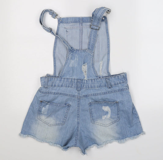 Select Womens Blue  Denim Dungaree One-Piece Size 8 L3 in