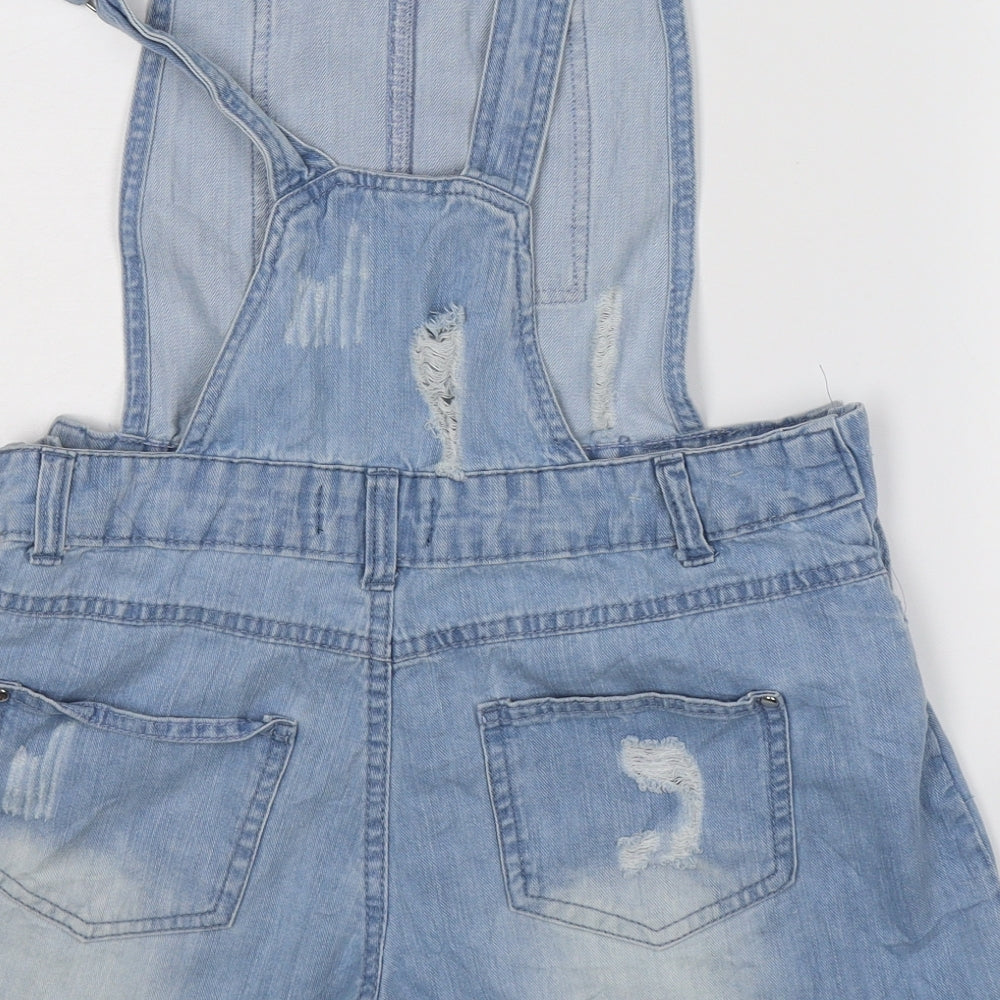 Select Womens Blue  Denim Dungaree One-Piece Size 8 L3 in