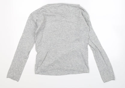 H&M Womens Grey  Knit Pullover Jumper Size S