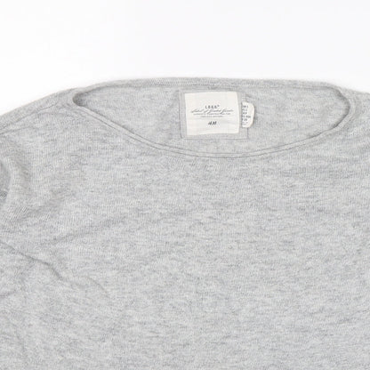 H&M Womens Grey  Knit Pullover Jumper Size S