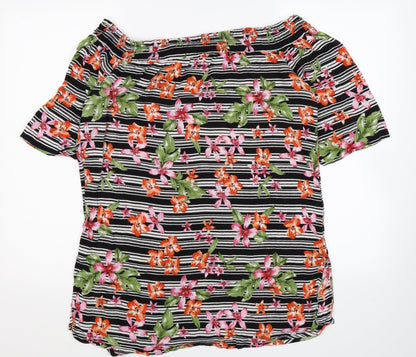 Peacocks Womens Multicoloured Floral  Pullover Jumper Size L