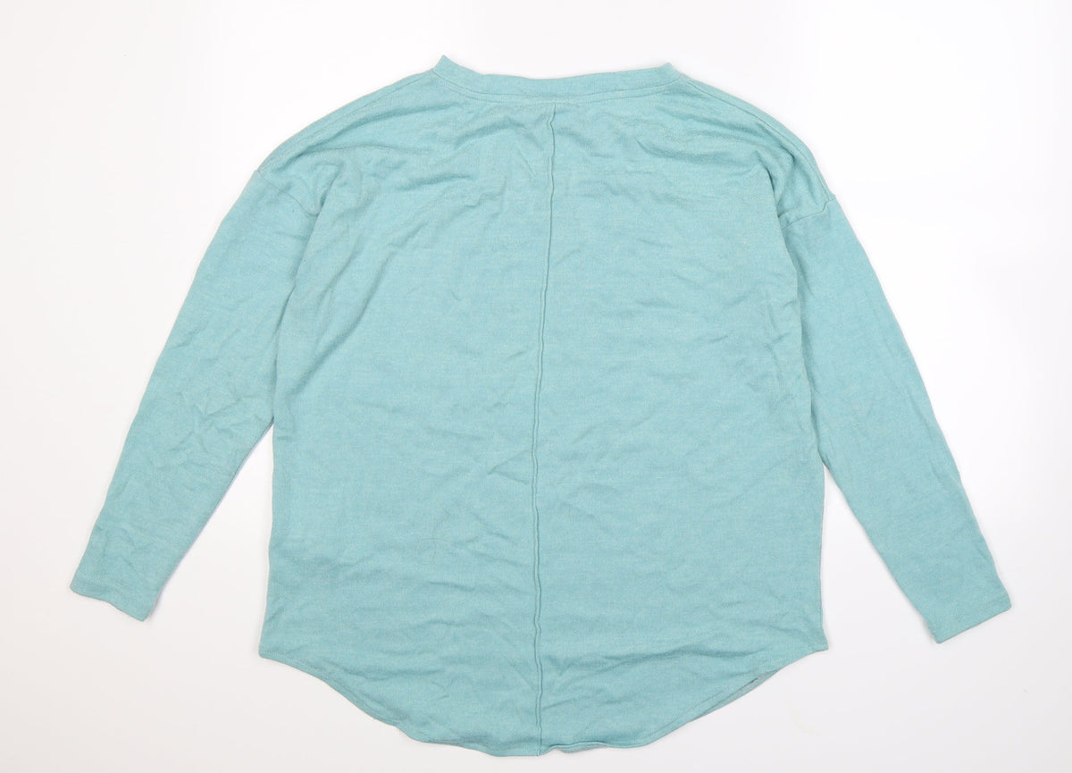 b.young Womens Blue  Knit Pullover Jumper Size M