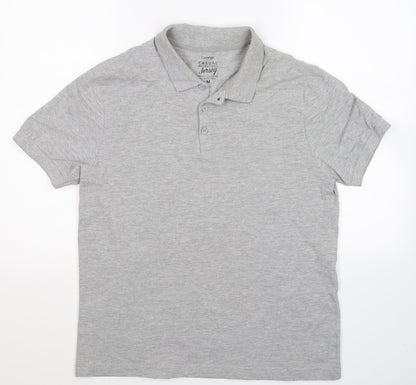 George Mens Grey    Polo Size M