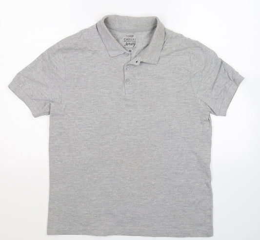 George Mens Grey    Polo Size M