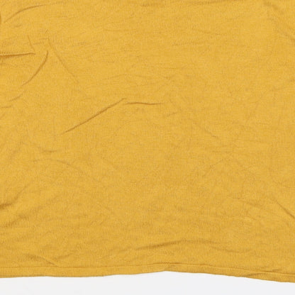 New Look Womens Yellow  Knit Pullover Jumper Size 8