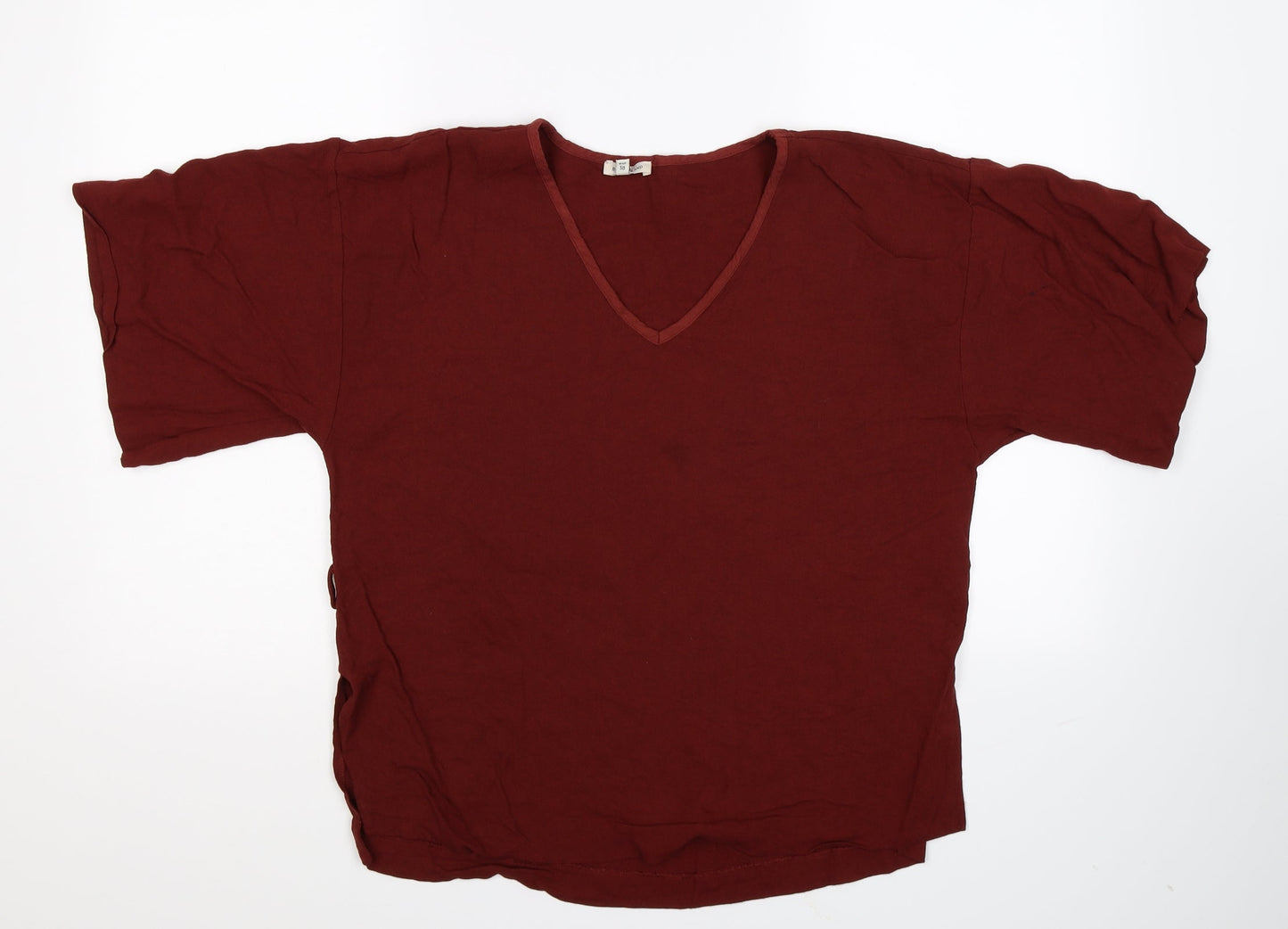 Womens UK Size 12 River Island Brown Basic T-Shirt