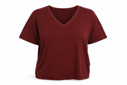 Womens UK Size 12 River Island Brown Basic T-Shirt