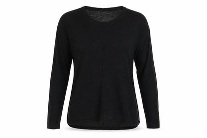 Papaya Womens Black  Knit Pullover Jumper Size S