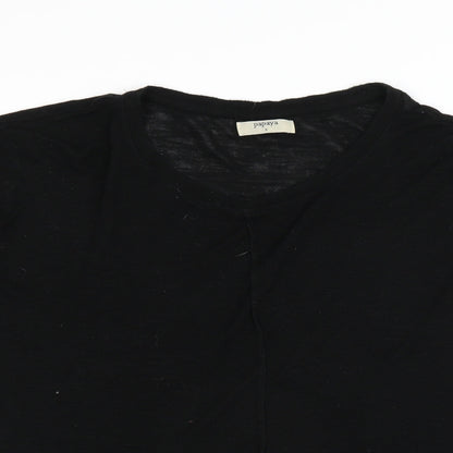 Papaya Womens Black  Knit Pullover Jumper Size S