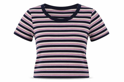 H&M Womens Blue Striped Knit Pullover Jumper Size L