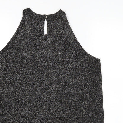 Avenue Collection Womens Black   Basic Blouse Size 12