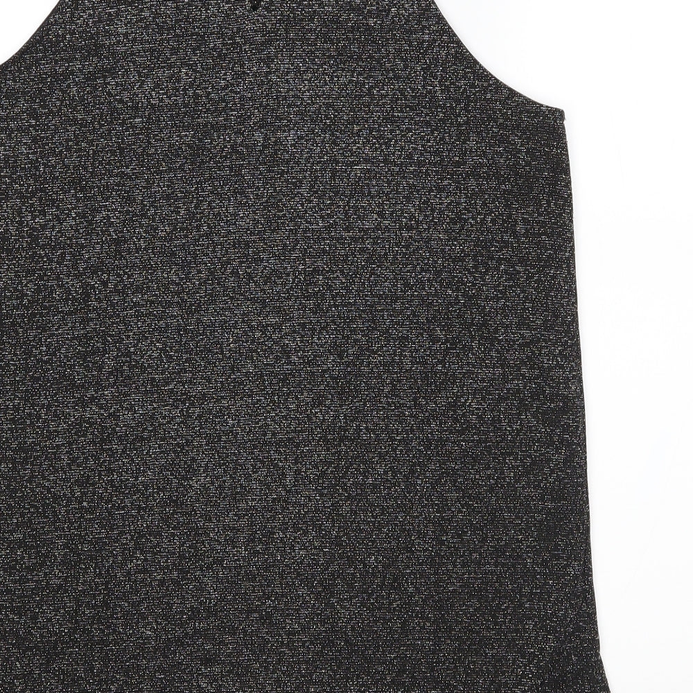 Avenue Collection Womens Black   Basic Blouse Size 12