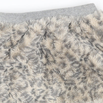 blukids Girls Grey Animal Print  Straight & Pencil Skirt Size 2-3 Years