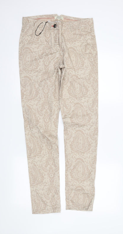 Womens UK Size 8 Papaya Regular Fit Skinny Beige Jeans