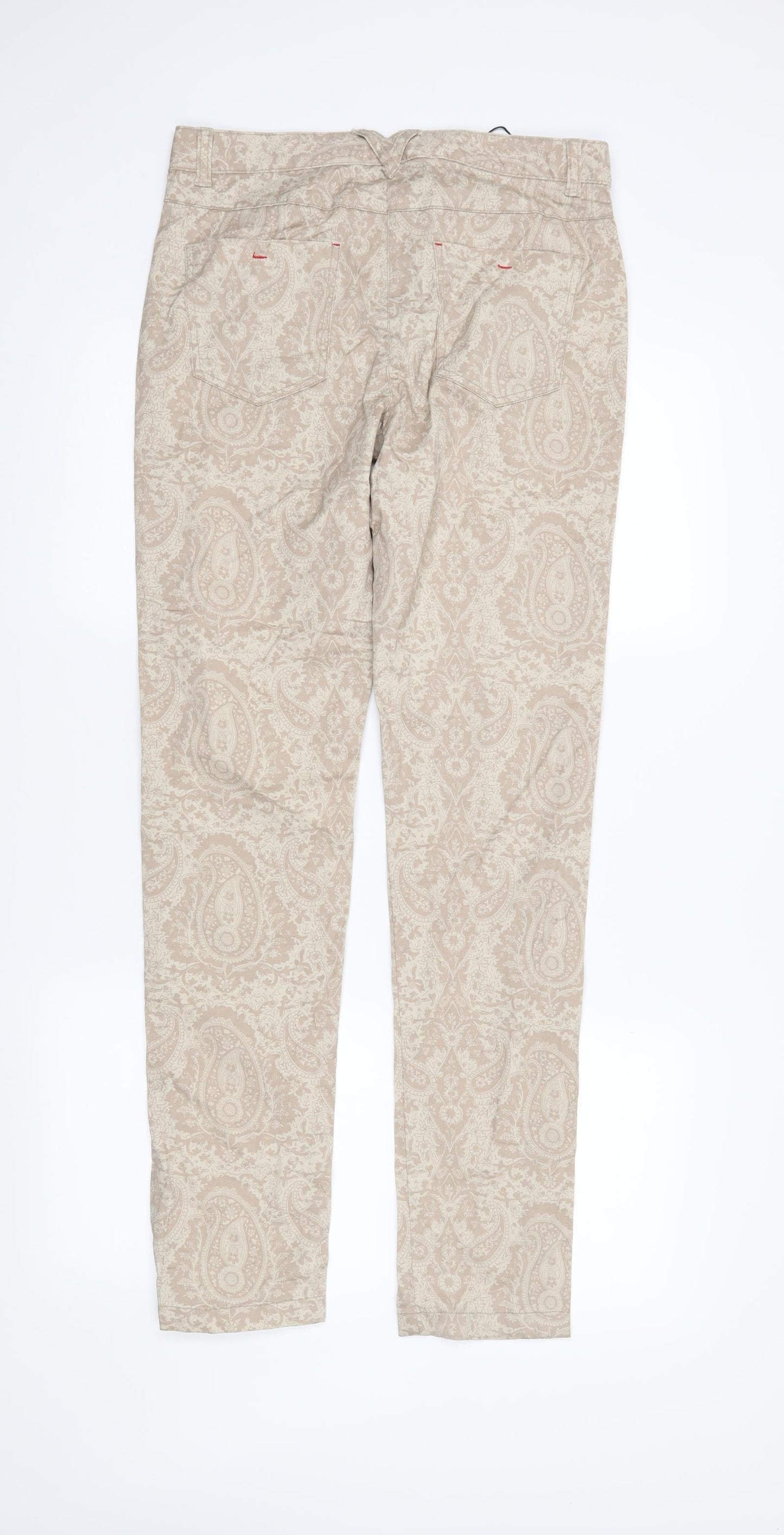 Womens UK Size 8 Papaya Regular Fit Skinny Beige Jeans