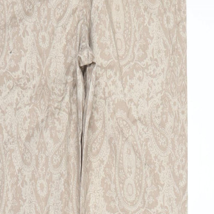 Womens UK Size 8 Papaya Regular Fit Skinny Beige Jeans