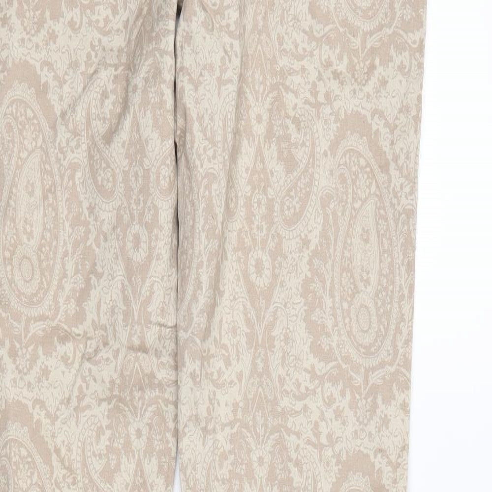Womens UK Size 8 Papaya Regular Fit Skinny Beige Jeans