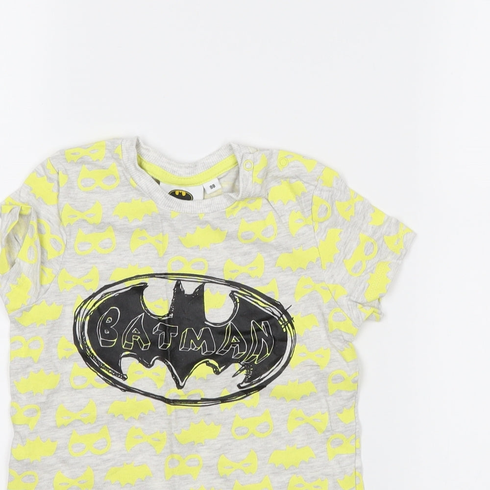 Batman Girls Grey   Pullover T-Shirt Size 3 Years