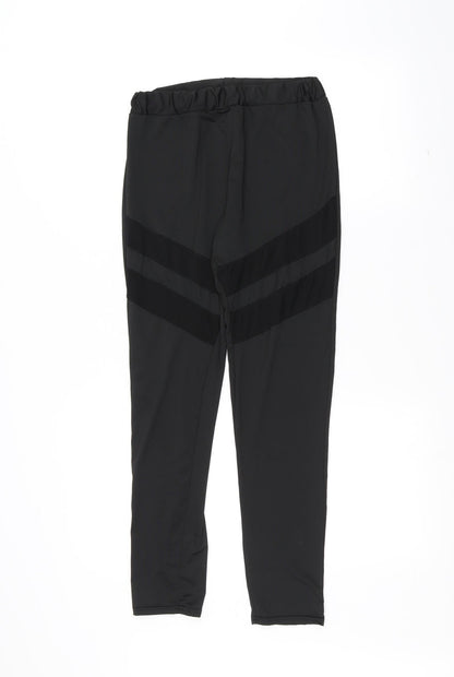 Tianxuan Womens Black   Jogger Leggings Size M L24 in