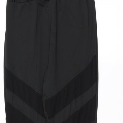 Tianxuan Womens Black   Jogger Leggings Size M L24 in