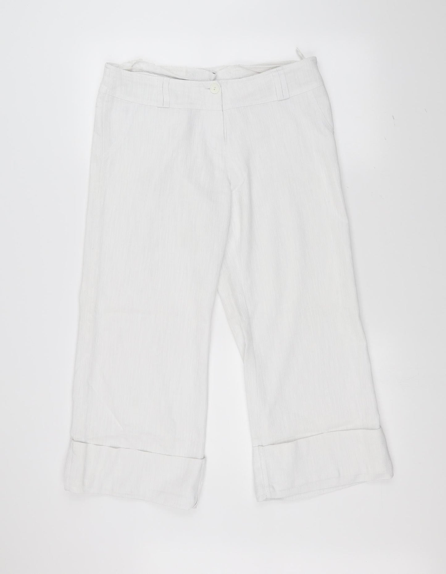 JOL Styl Womens White   Trousers  Size 12 L23 in