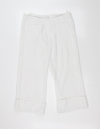JOL Styl Womens White   Trousers  Size 12 L23 in