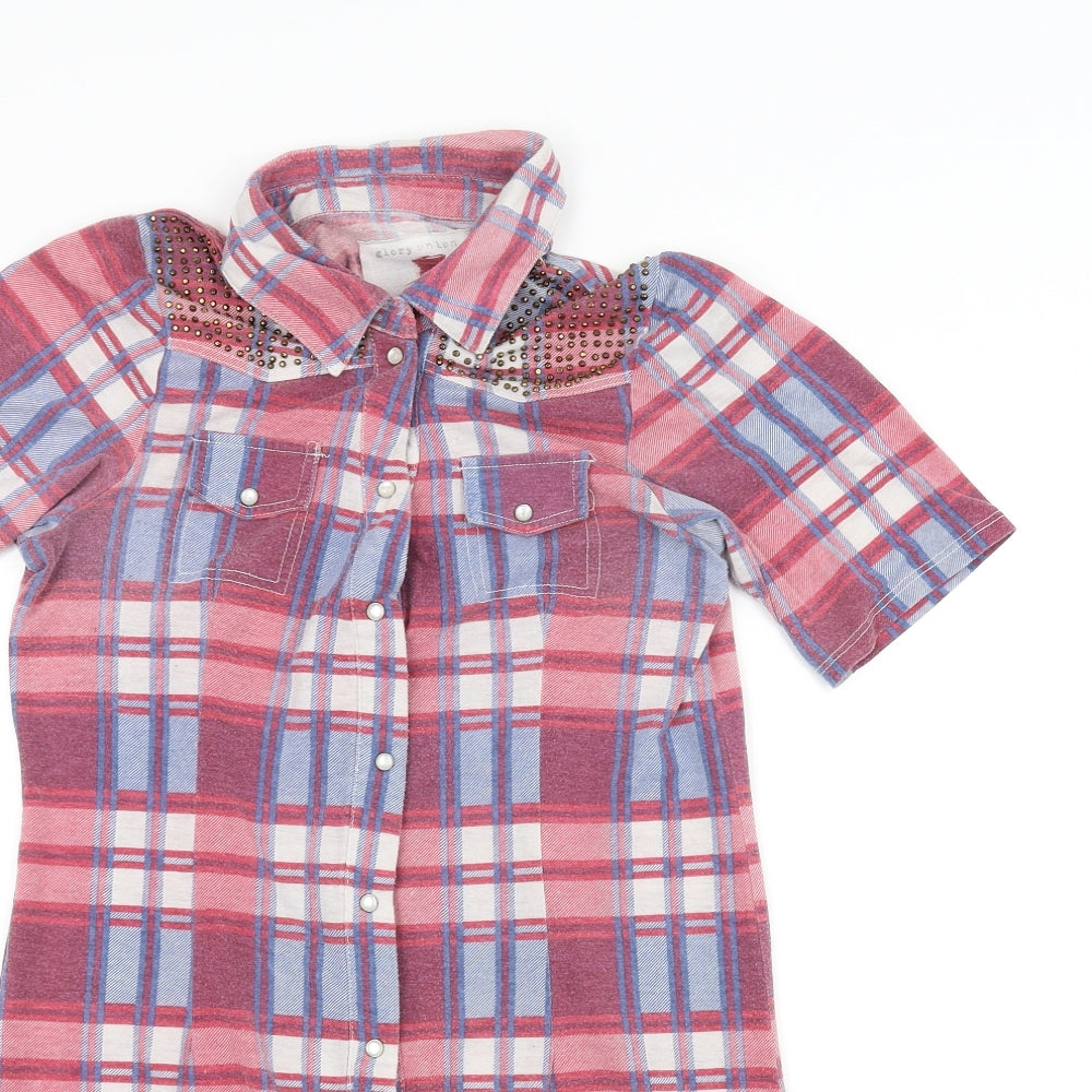 glory union Womens Red   Basic Button-Up Size 12