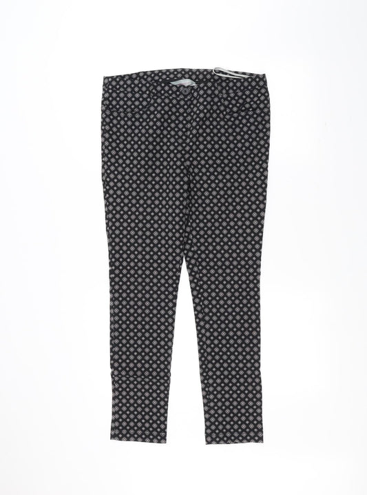 Womens UK Size 14 Dorothy Perkins Regular Fit  Black Trousers