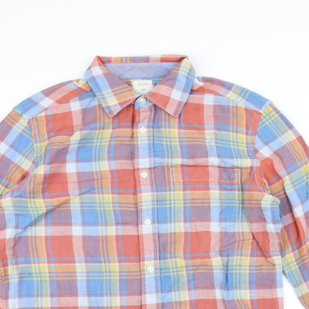 Mens UK Collar Size S Gap Smart Orange  Dress Shirt