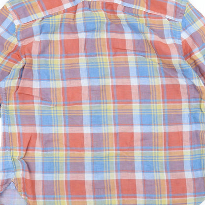 Mens UK Collar Size S Gap Smart Orange  Dress Shirt