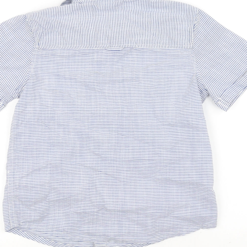 Monsoon Boys Blue   Basic Button-Up Size 9-10 Years