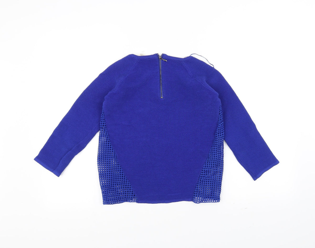 NAF NAF Womens Blue   Pullover Jumper Size S