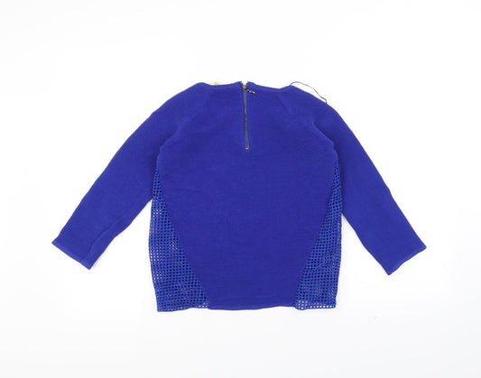 NAF NAF Womens Blue   Pullover Jumper Size S