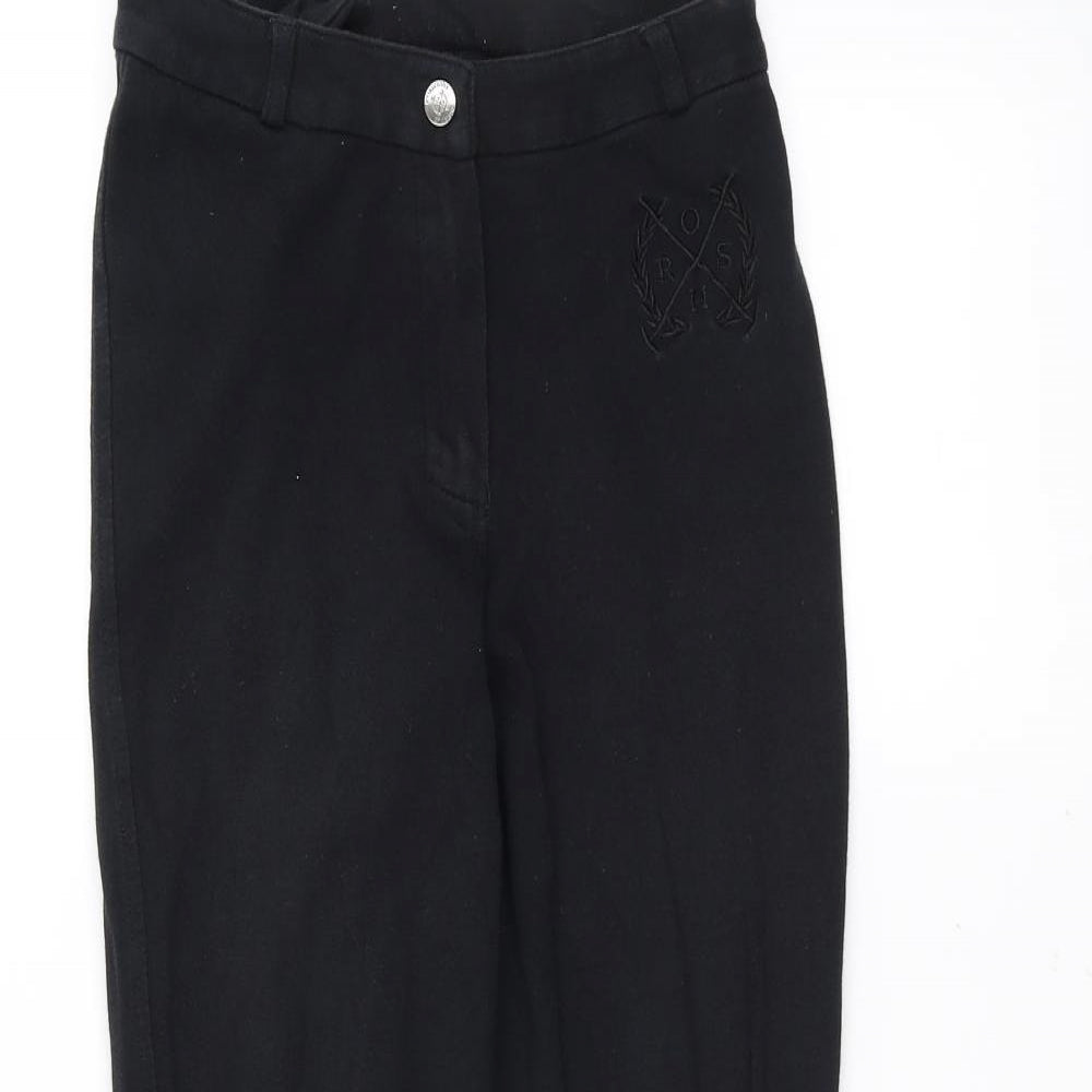Olympus Womens Black   Sweatpants Trousers Size 8 L25 in