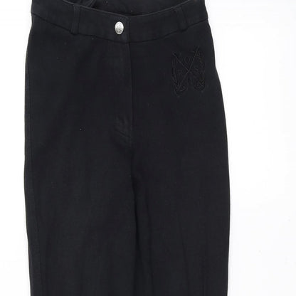 Olympus Womens Black   Sweatpants Trousers Size 8 L25 in