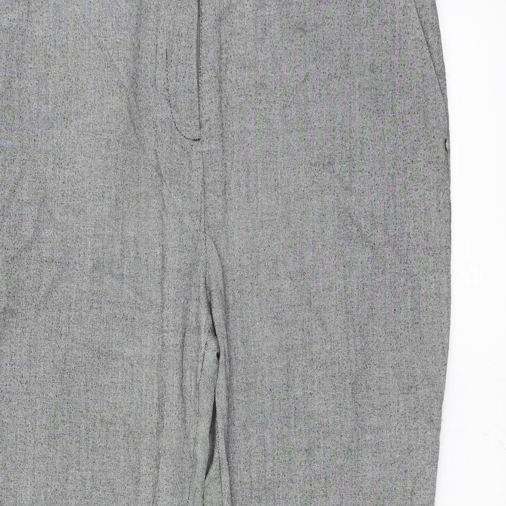Per Una Womens Grey   Trousers  Size 18 L29 in