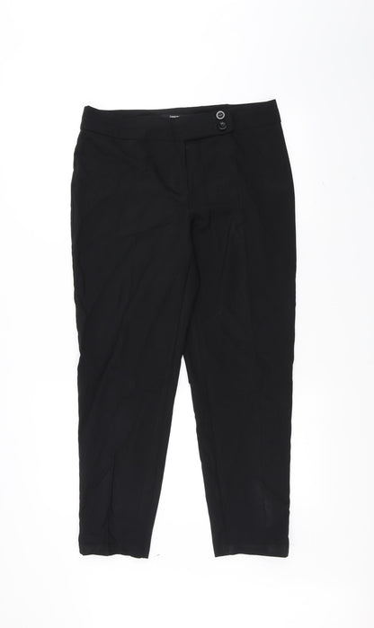 George Womens Black   Trousers  Size 12 L27 in