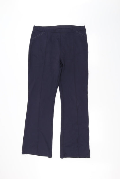 Wardrobe Essentials Womens Blue   Trousers  Size 14 L28 in
