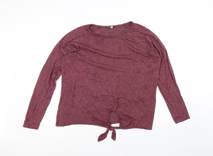Womens UK Size 12 Pep&Co Red Basic T-Shirt
