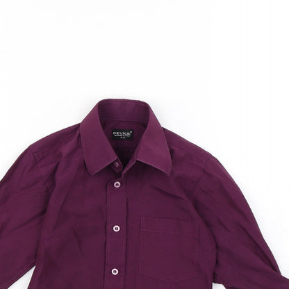 Device Boys Purple   Basic Button-Up Size 12 Months