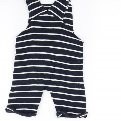 Next Boys Blue Striped  Romper One-Piece Size 18 Months